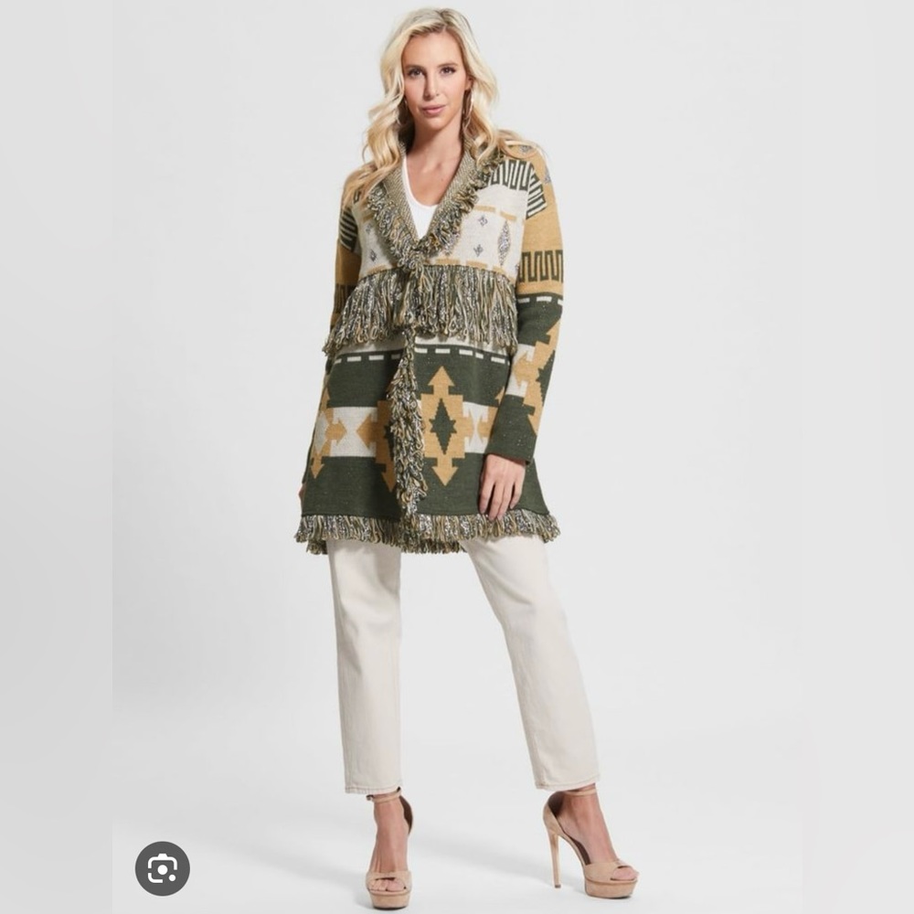 Brand New Guess Giulia Longline Sweater Coat